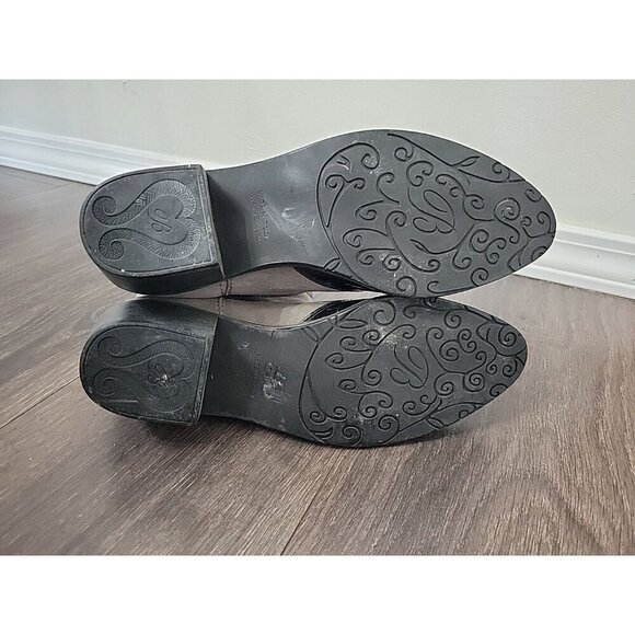 Brighton Black and Gray Ankle Boots - Picture 8 of 8